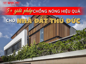 Nhà hướng Tây ở thị trường nhà đất Thủ Đức có thể sử dụng lam che chắn.