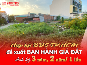 PHƯƠNG ÁN MỚI TRONG VIỆC ĐỊNH GIÁ ĐẤT: ĐỀ NGHỊ BAN HÀNH BẢNG GIÁ ĐỊNH KỲ THAY VÌ HÀNG NĂM.