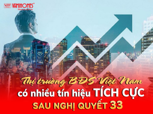 Nghị quyết 33 thực thi sẽ máng đến nhiều tín hiệu tích cực cho thị trường bất động sản. Ảnh minh họa.