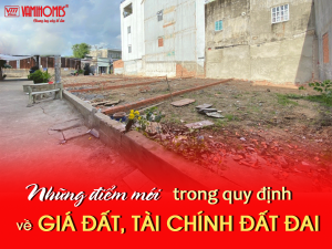 Những điểm mới trong quy định về Gía đất, tài chính đất đai