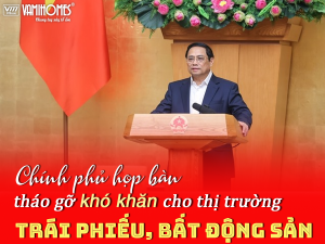 Thủ tướng Phạm Minh Chính chỉ rõ việc ổn định kinh tế vĩ mô còn nhiều thách thức, thị trường trái phiếu doanh nghiệp, thị trường bất động sản còn tiềm ẩn nhiều khó khăn. Sáng 5.5, tại Trụ sở Chính phủ, Thủ tướng Phạm Minh Chính chủ trì phiên họp Chính phủ thường kỳ tháng 4.2023. Cùng Vamihomes theo dõi bài viết bên dưới nhé!