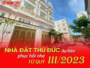 Theo thông tin Vamihomes cập nhật mới nhất, bước sang năm 2023, dự báo thị trường nhà đất Thủ Đức có những hồi phục nhất định kể từ quý III/2023 với mức độ tích cực tùy từng phân khúc...