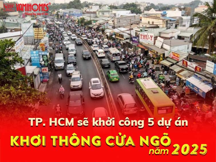 Hội đồng Nhân dân Thành phố Hồ Chí Minh đã thông qua danh mục các công trình nâng cấp, mở rộng ở địa bàn thành phố và mới đưa ra kế hoạch khởi công 5 dự án khơi thông cửa ngõ năm 2025.