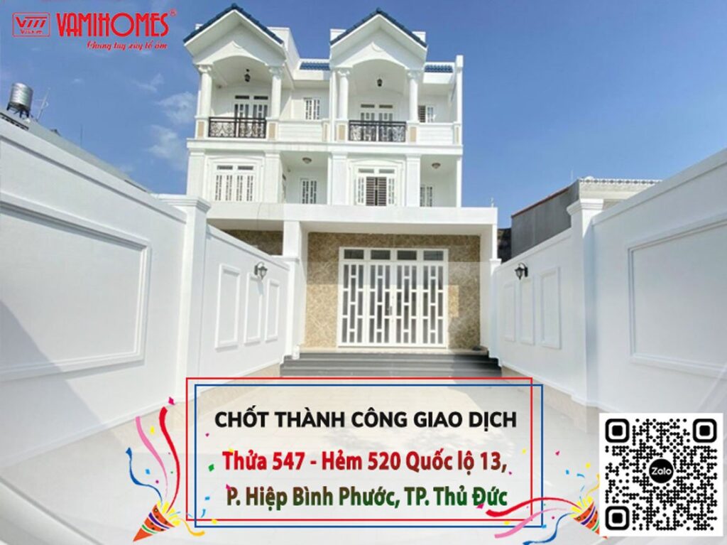 Chúc mừng chốt thành công giao dịch thử 547, hẻm 520 Quốc lộ 13, Hiệp Bình Phước, Thủ Đức