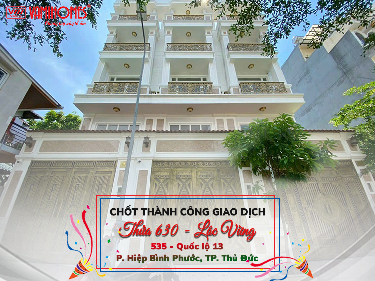 Chúc mừng nhân viên chốt thành công giao dịch thửa 630 - nhà phố Lộc Vừng - Quốc lộ 13 - Hiệp Bình Phước - Thủ Đức