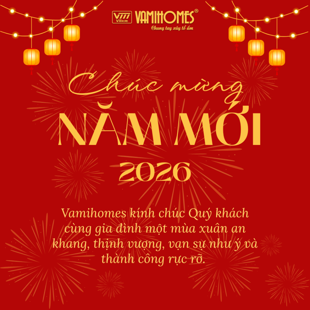 Vamihomes chúc mừng năm mới 2026 