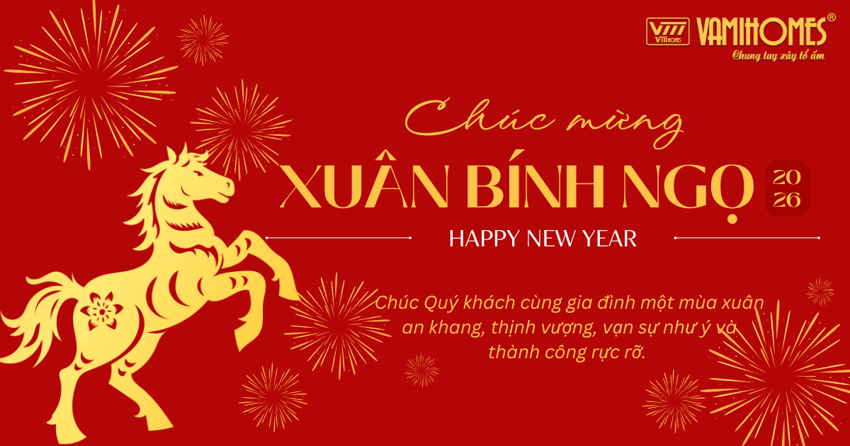 Vamihomes chúc mừng năm mới xuân bính ngọ 2026
