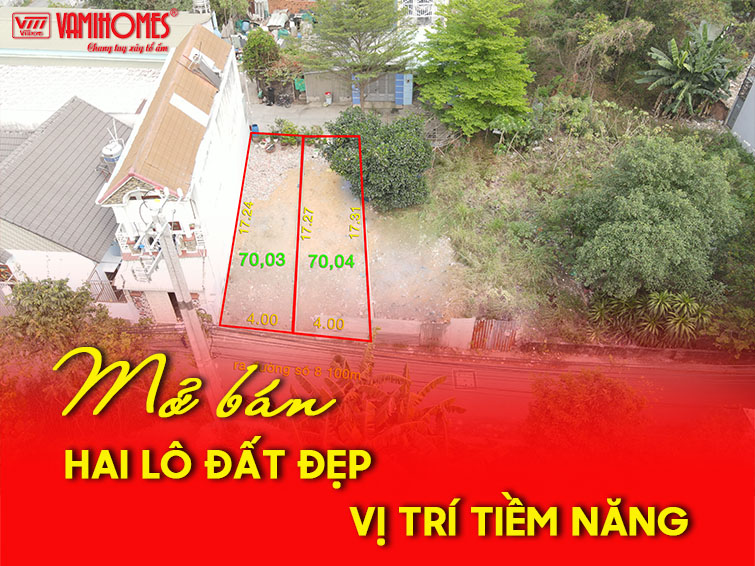 Vamihomes mở bán 2 lô đất liền kề vị trí tiềm năng