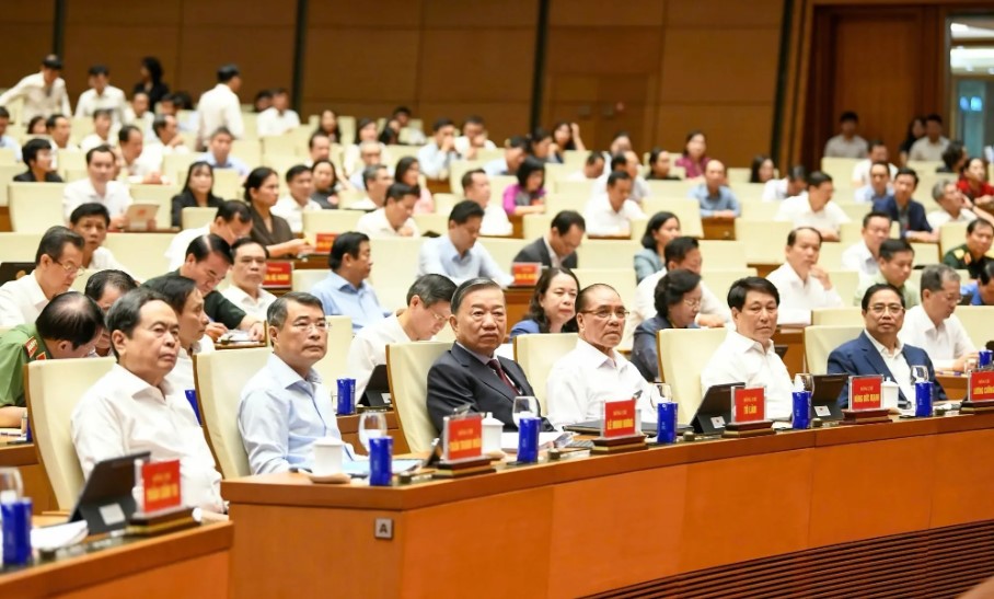 Lãnh đạo Đảng, Nhà nước tham dự hội nghị.