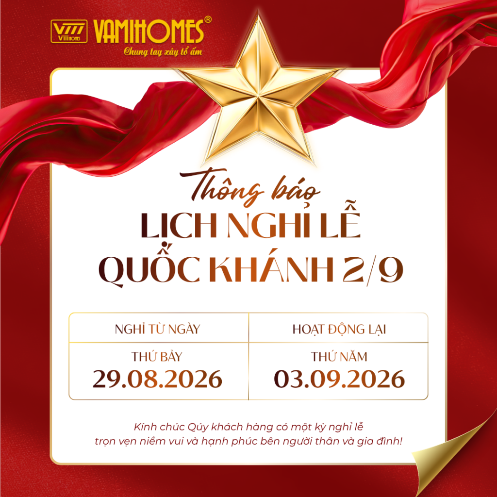 Thông Báo Lịch Nghỉ Lễ Quốc Khánh 2/9